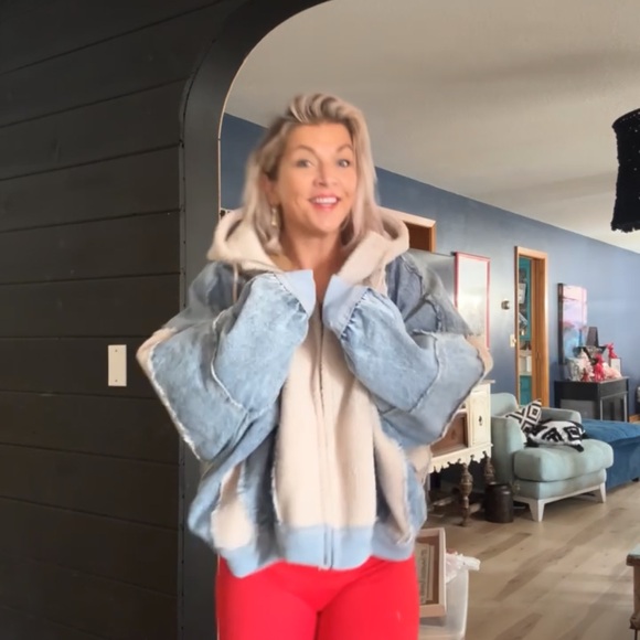 BiBi fleece and jean jacket - Picture 4 of 5